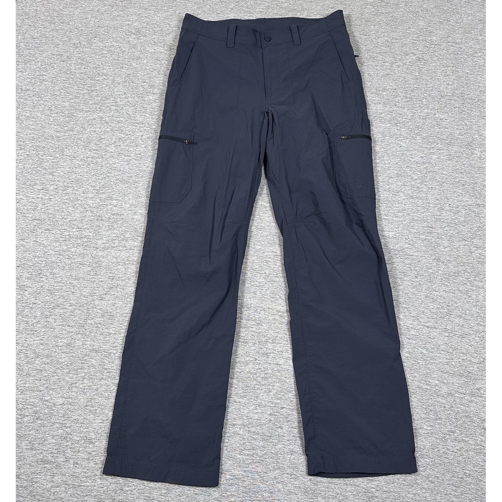 LL Bean Pants Mens 32x32 Blue Cresta Nylon Stretch Water Resistant Cargo Hiking